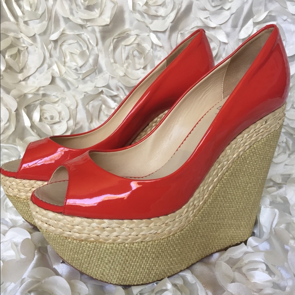 Italian made Luxury Red Wedges